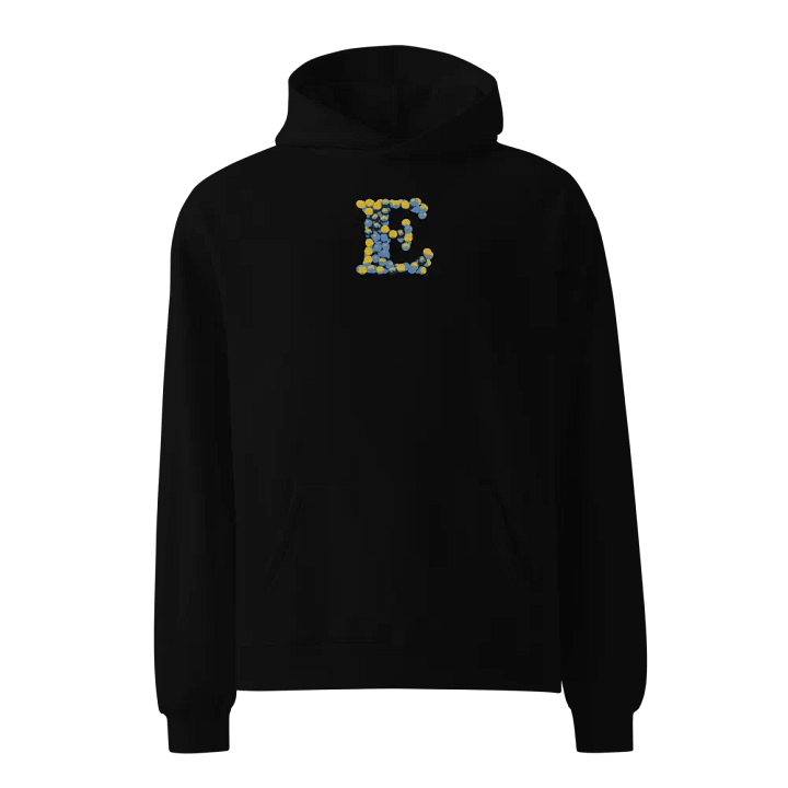 Initial Letter Of Name "E" is Embroidered Unisex Oversized Hoodie product image (1)
