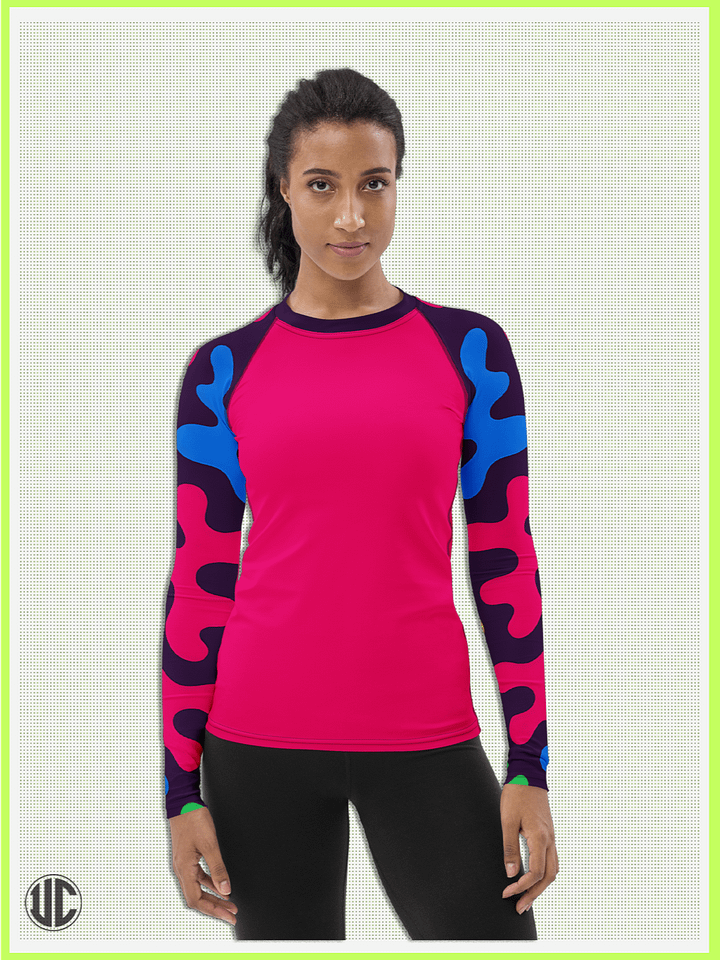 Nova’s Acid Pop – Women’s Rash Guard product image (1)