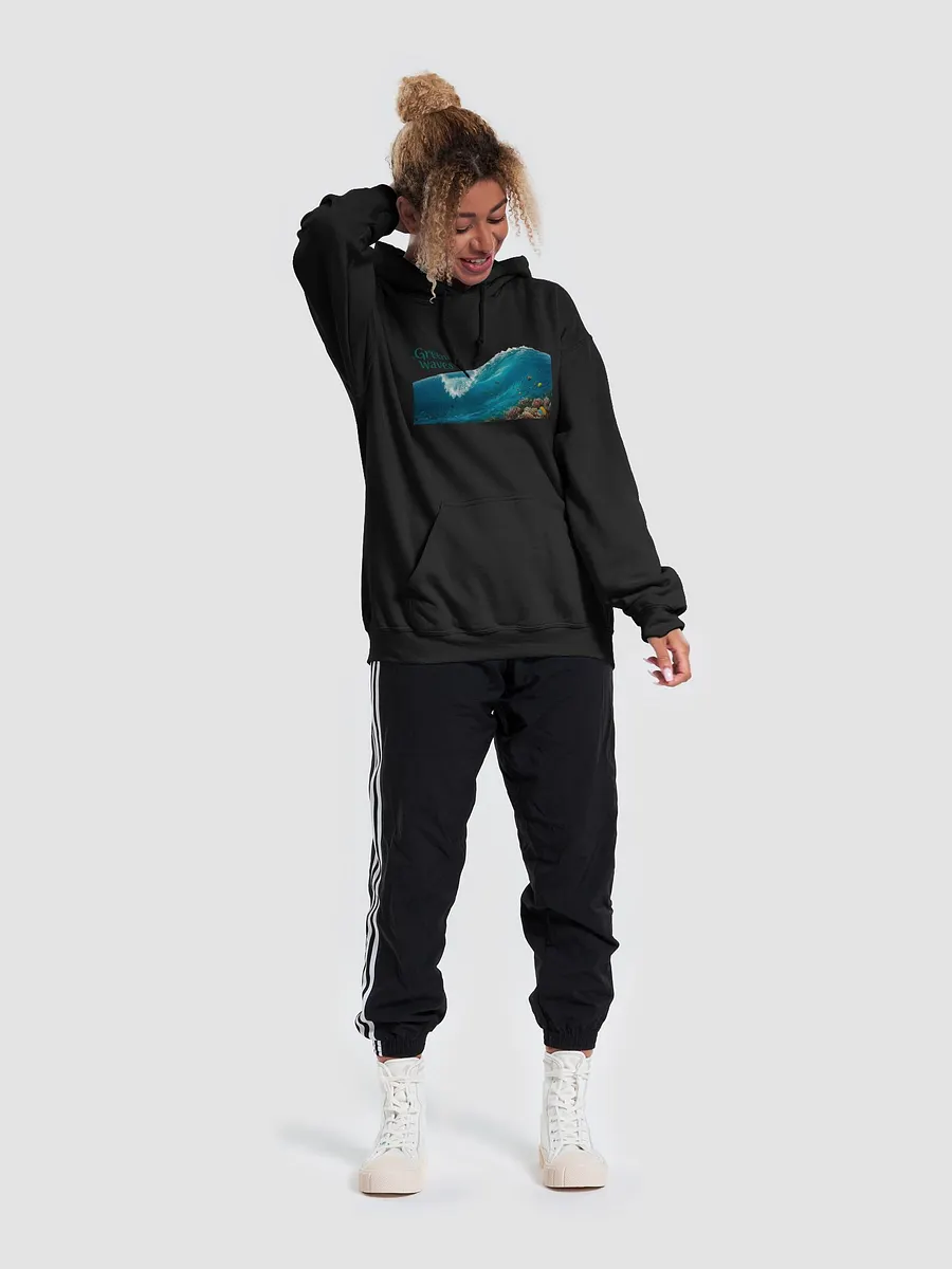 Ocean's Embrace Hoodie - Green Waves product image (41)
