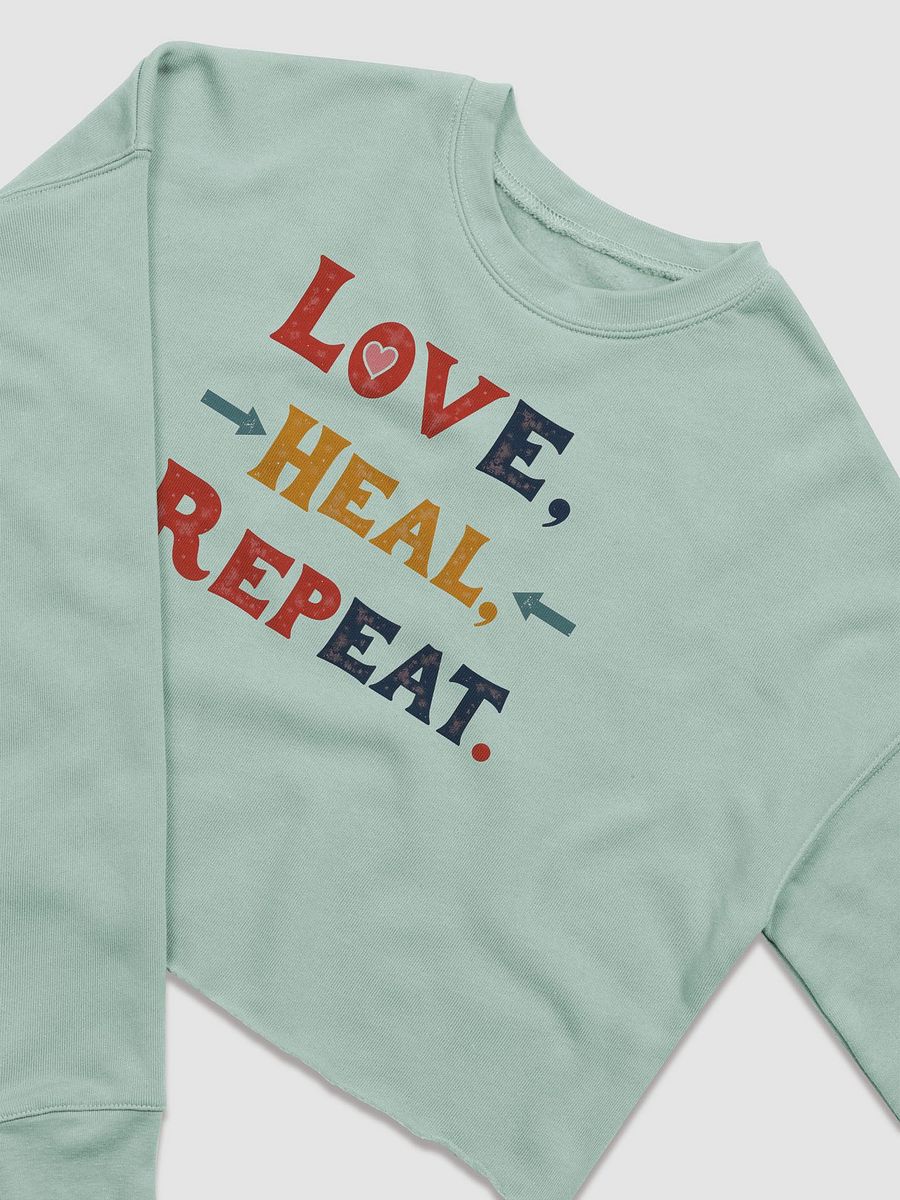 Love Heal Repeat Fleece Crop Sweatshirt product image (5)