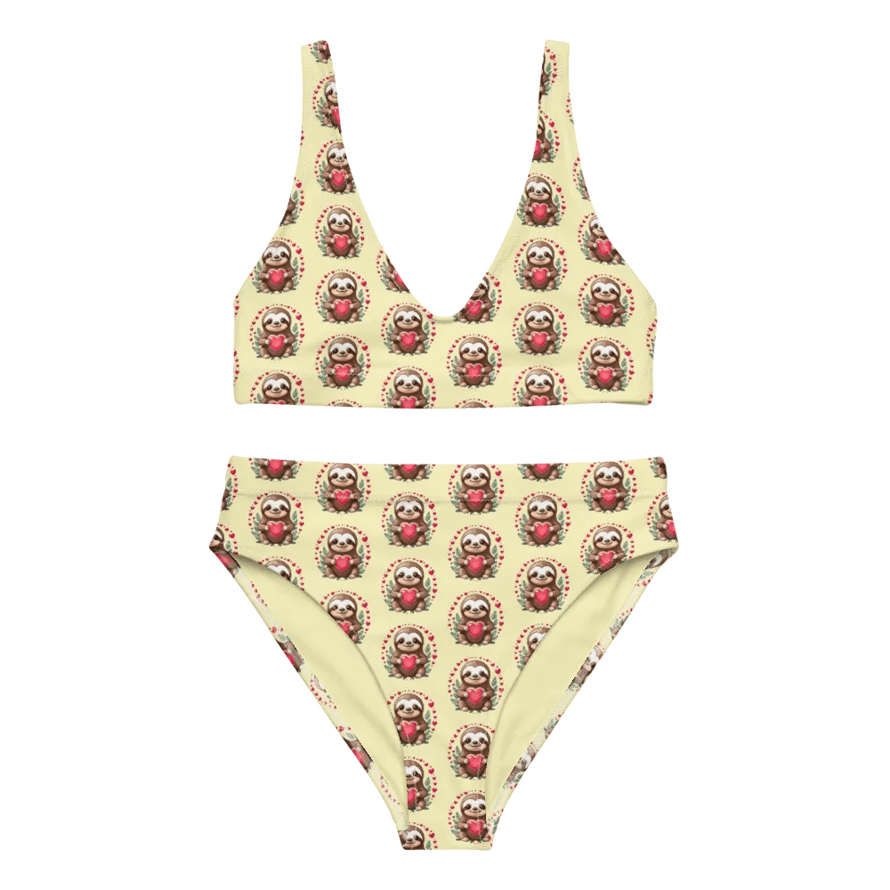 Sloth Love Circle High Waist Bikini Set product image (1)