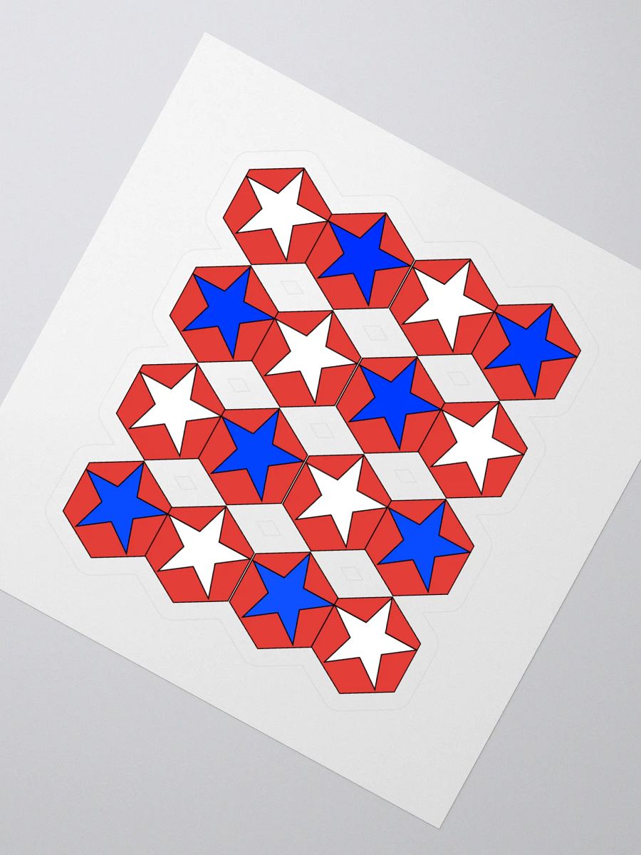 Stars Within Hexagons - Geometrical Design Sticker product image (2)