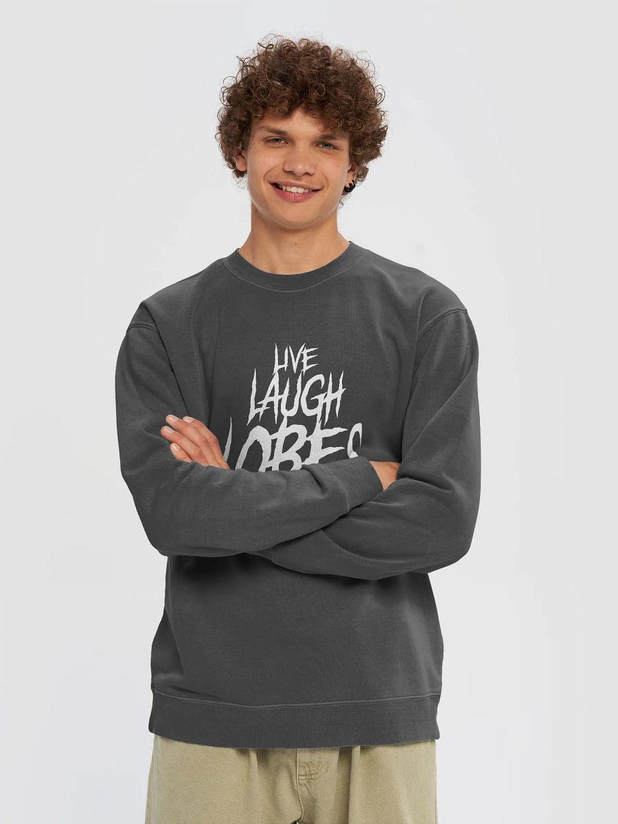 LIVE LAUGH LOBES 🐰 unisex midweight pigment dyed sweatshirt product image (3)