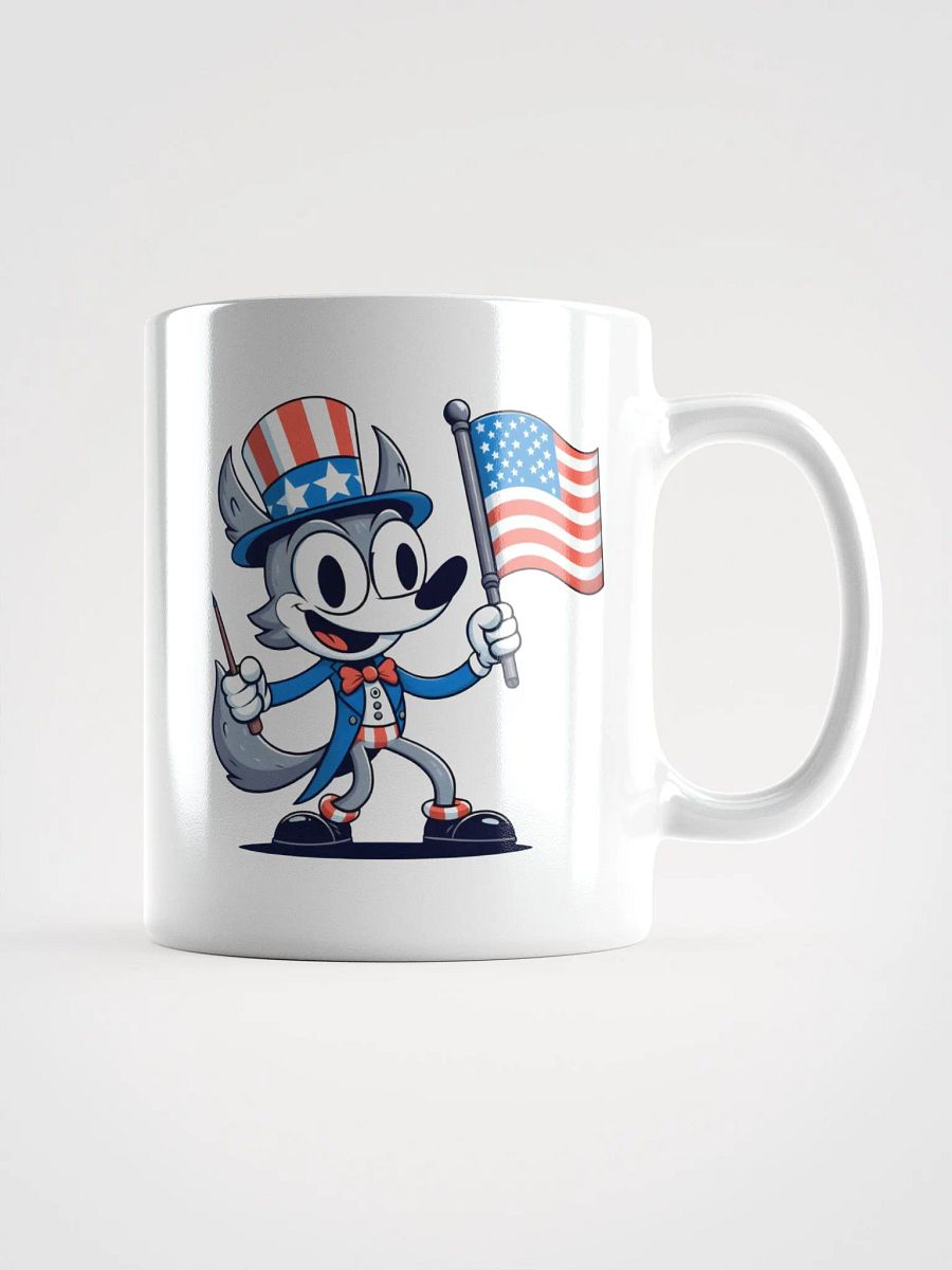 Patriotic Wolf Mug product image (1)