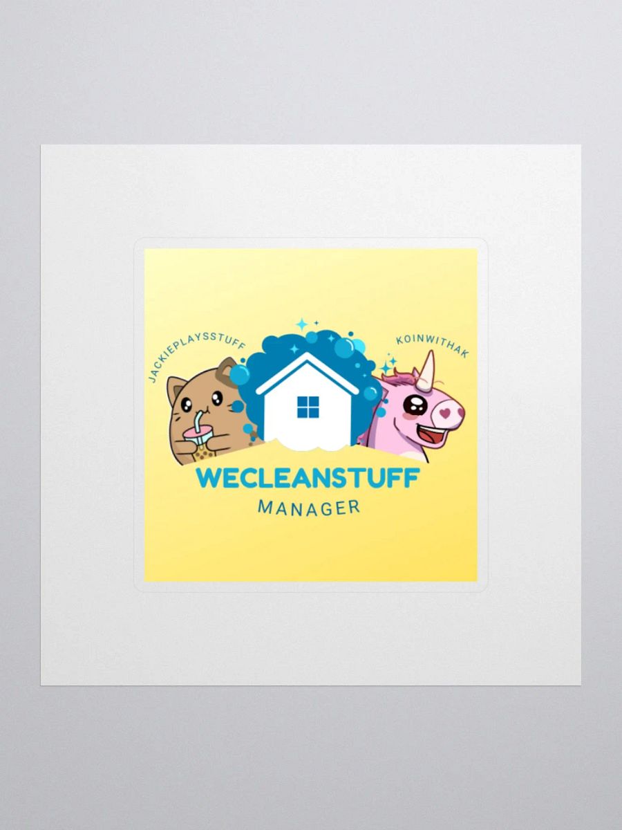 WECLEANSTUFF Manager Sticker product image (1)