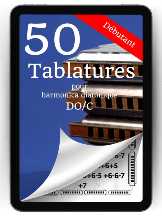 50 tablatures pour harmonica en DO version PDF product image (1)