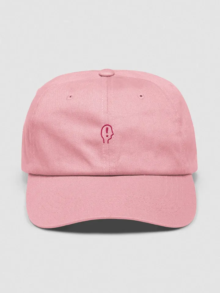EXCLAIMING MENTALLY (sm. design, pink thread) classic dad hat product image (49)