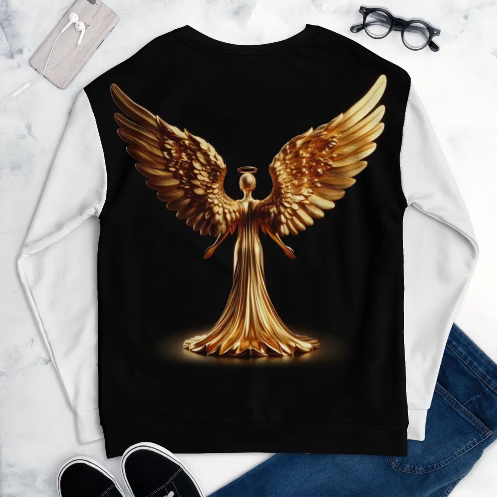 A Golden Angel and Cross - Unisex Sweatshirt #6 product image (6)