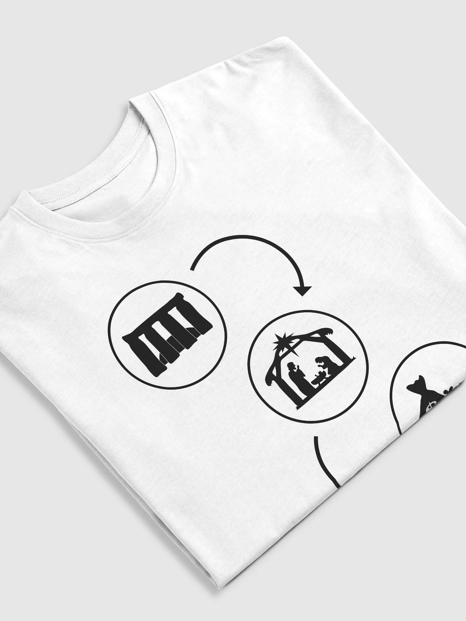 The Evolution of Christmas - Cotton Heritage Men's Premium Heavyweight Tee product image (1)