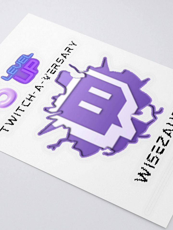 5 Year Twitch-A-Versary Double Sticker product image (2)