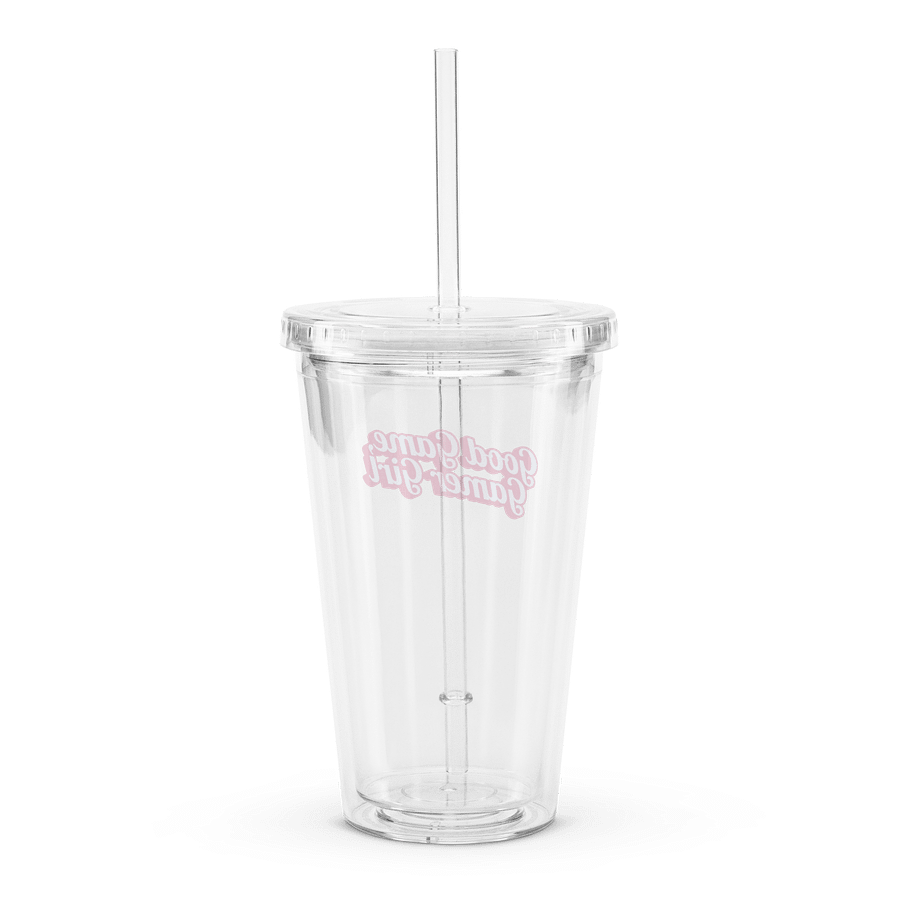 Gamer Girl Clear Plastic Tumbler product image (2)