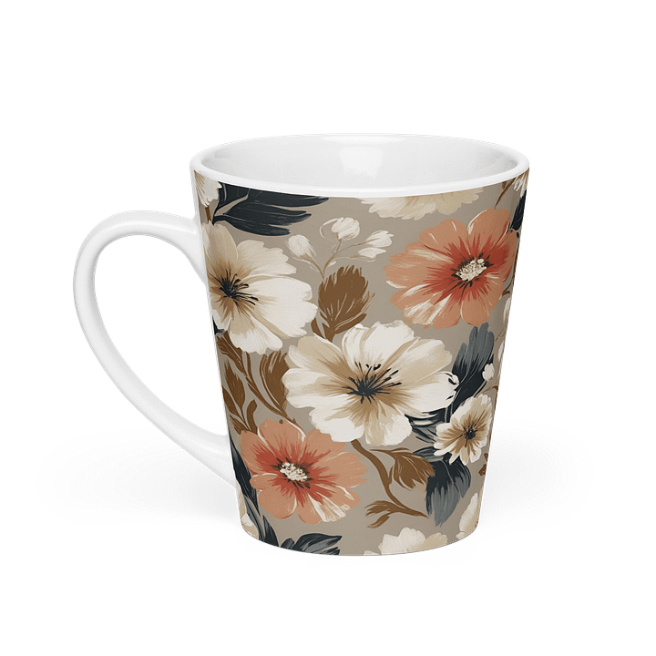 Blossom Brew: Floral Latte Mug product image (1)