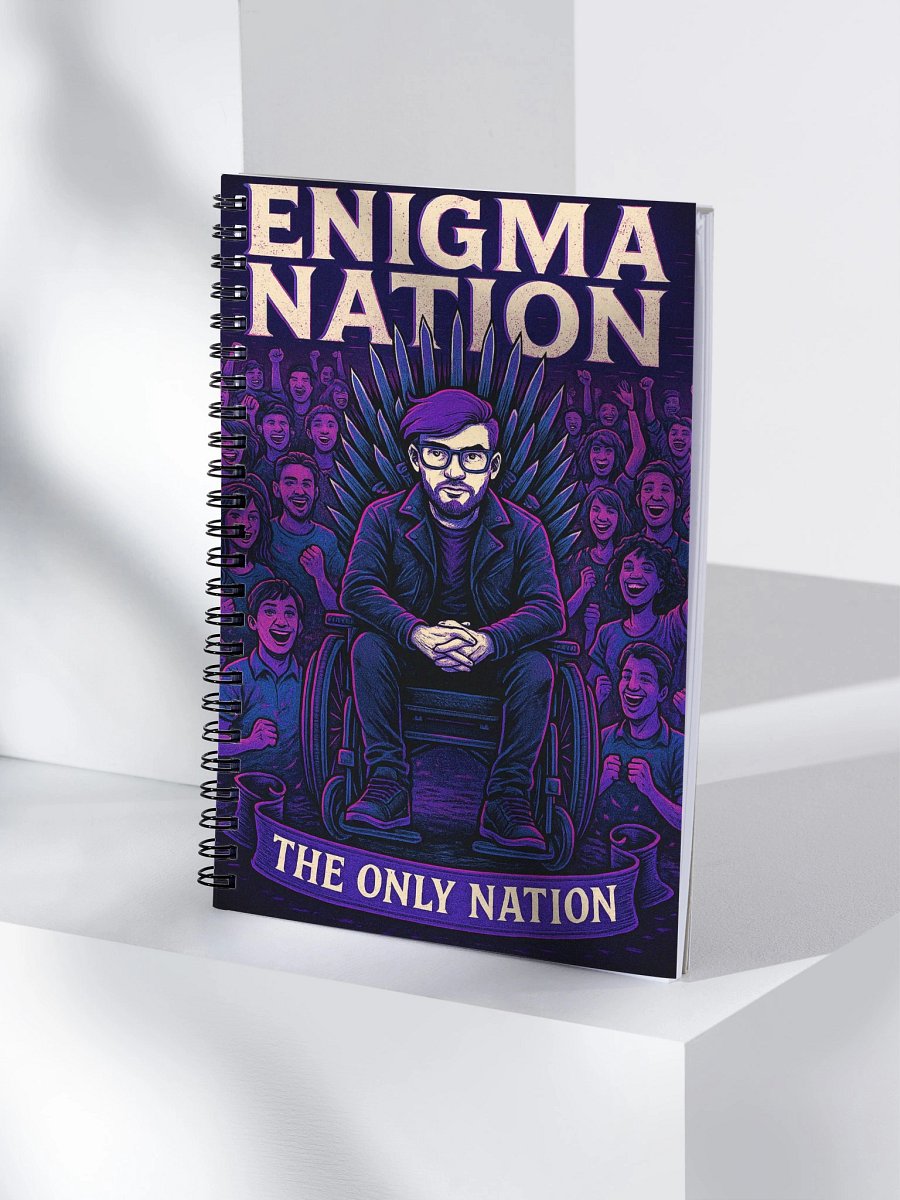 Enigma Nation Spiral Notebook product image (4)