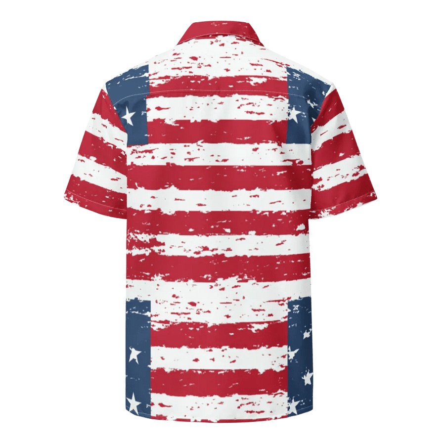 Geaux 31 - Vintage Flag Pattern Hawaiian Style Shirt product image (8)