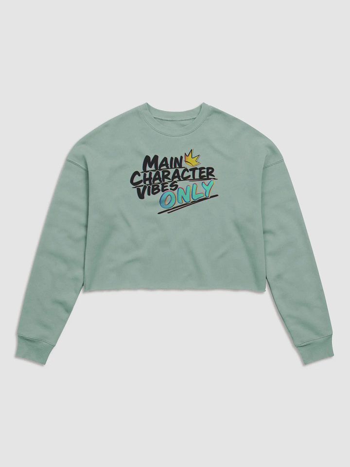 Main Character Vibes Fleece Crop Top product image (1)