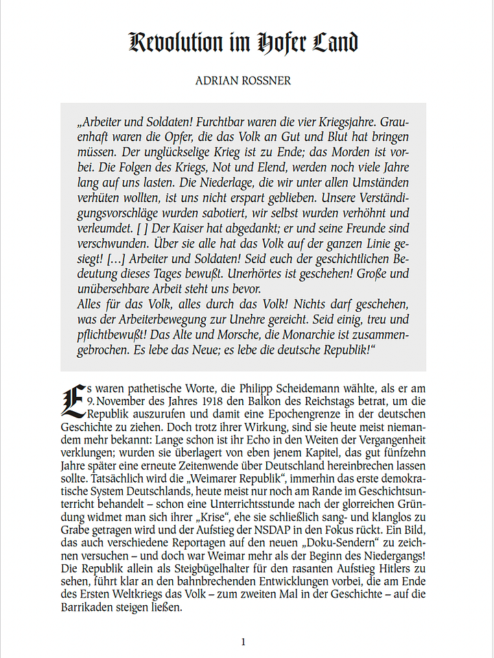 Revolution im Hofer Land product image (1)
