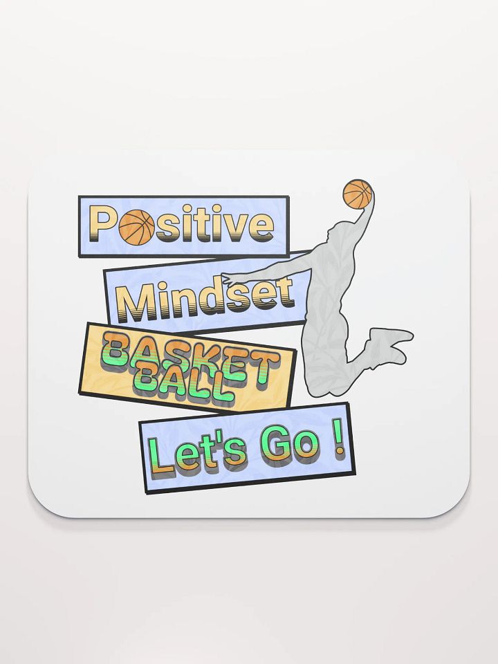 Positive Mindset Basketball Mouse Pad product image (2)