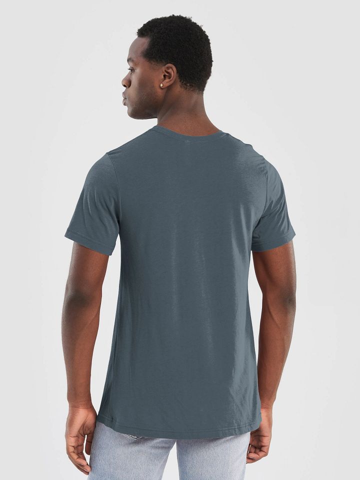Plain Color Steel Blue T-Shirt product image (2)