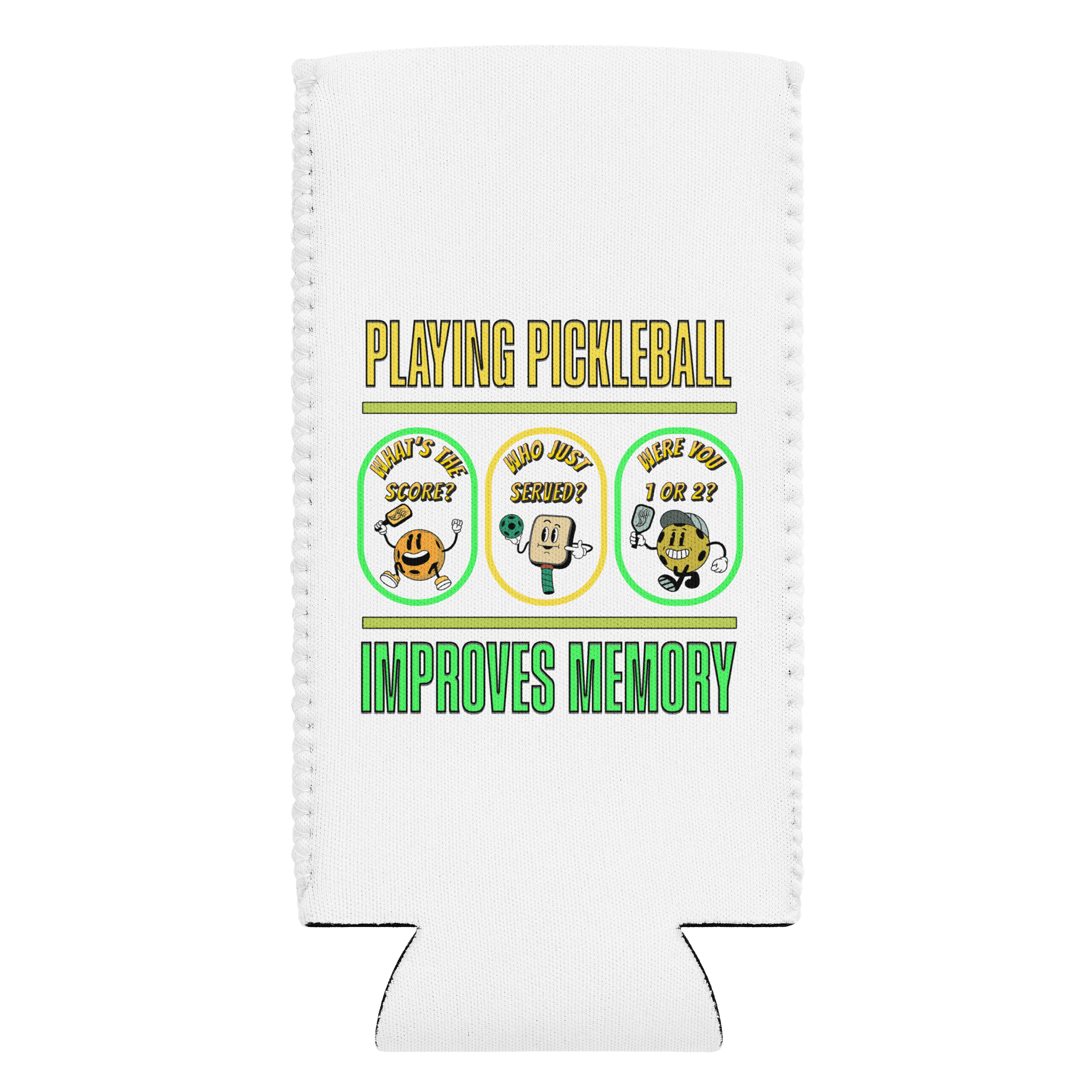 Playing Pickleball Improves Memory Boosting Can Cooler product image (1)
