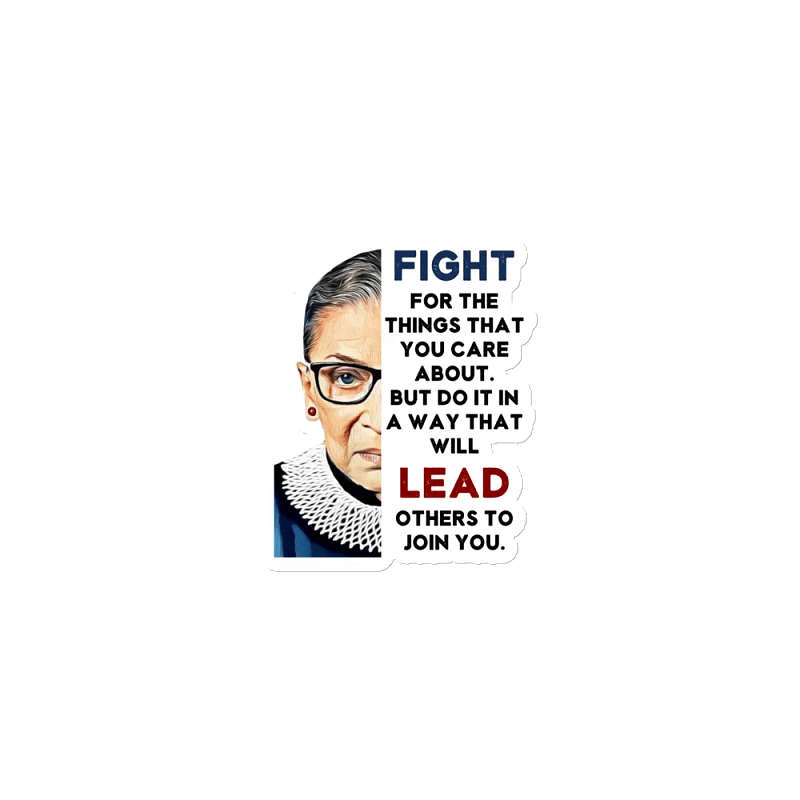 RBG Fight and Lead Die-Cut Magnets
