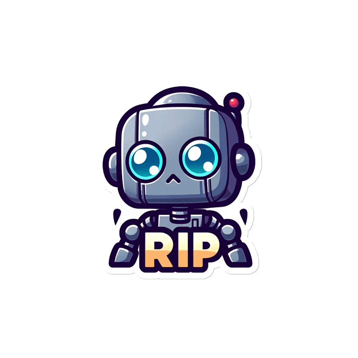 RIP Robot - Die-Cut Magnets product image (2)
