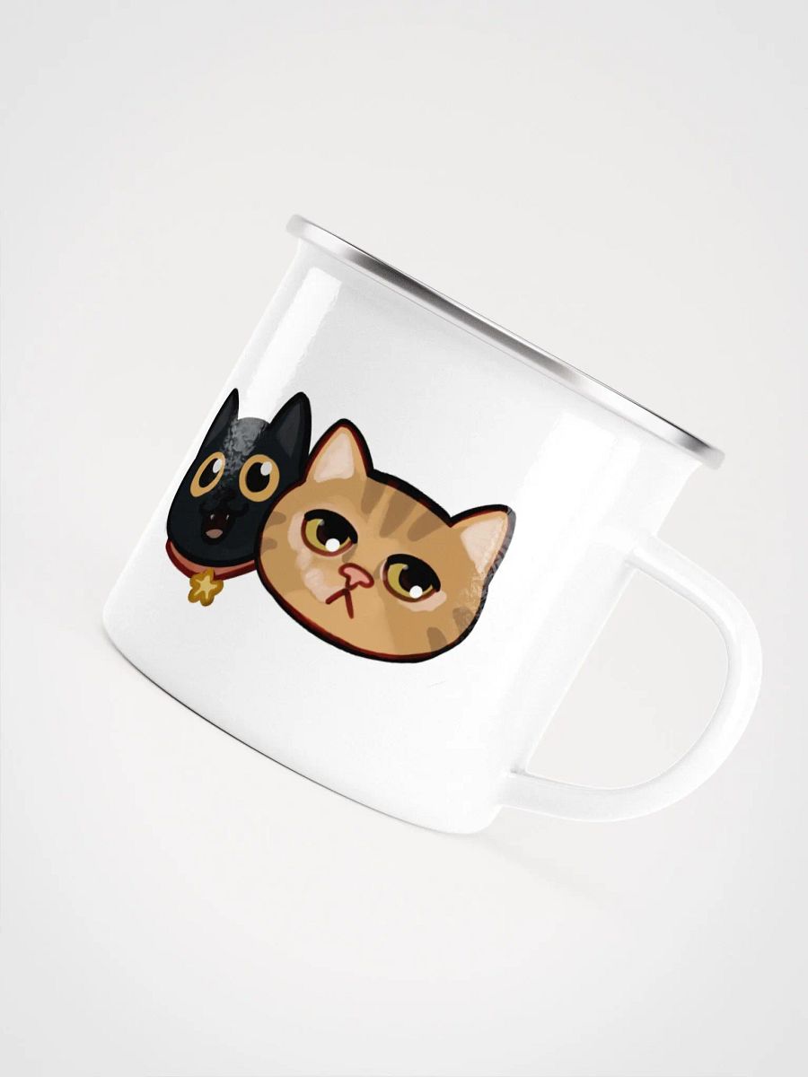 Straw Cat & Tao Purrfect Duo Enamel Mug product image (4)