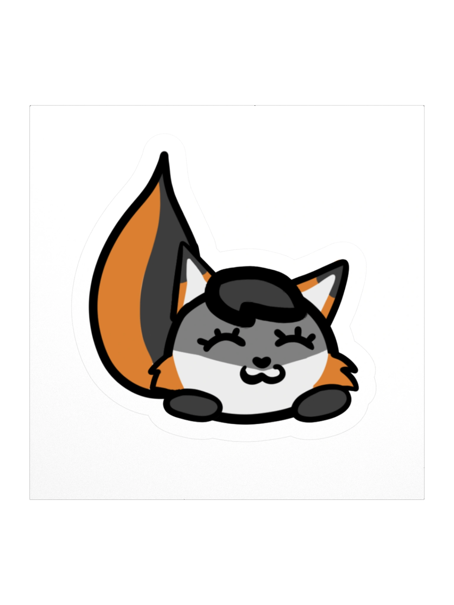 Foxbot sticker - happy product image (1)