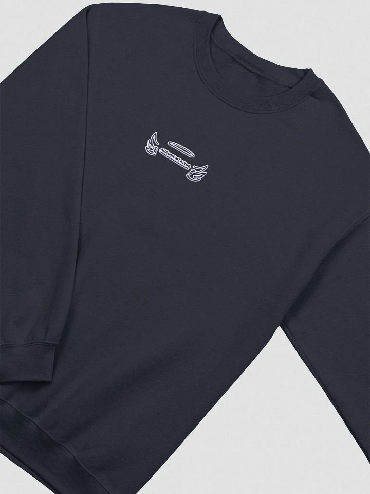 ANGELIC (navy bubble design) embroidered crewneck product image (1)