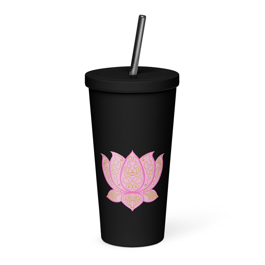 Golden Lotus Insulated Tumbler product image (1)