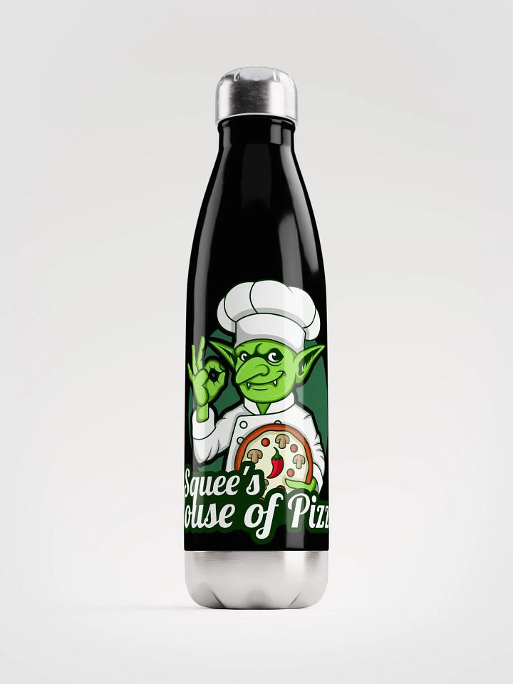 Squee’s House of Pizza Stainless Steel Water Bottle product image (1)