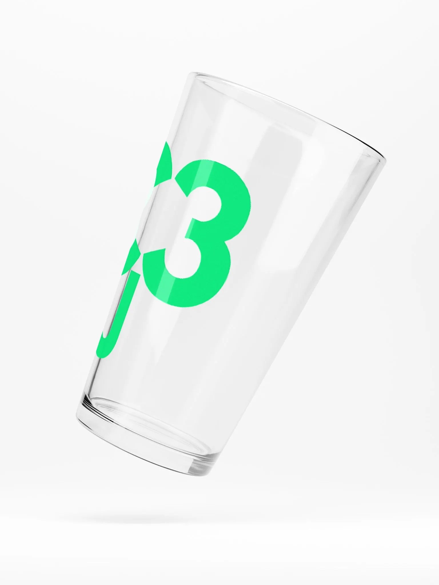St. Patricks Day Text Clover Pint Glass product image (5)
