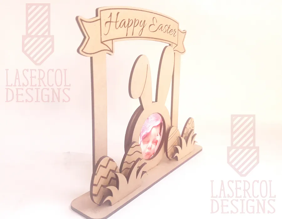 Easter Bunny Photo Frame - Laser Cut Files product image (7)