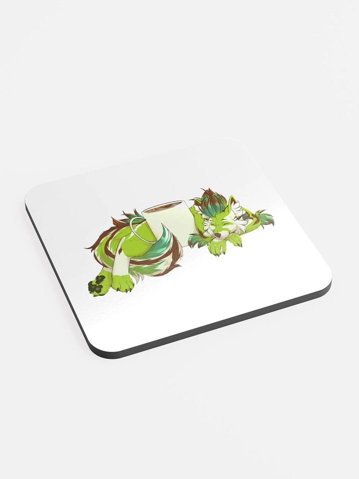 Coffee Avocado Gloss-Coated Cork Coaster product image (2)