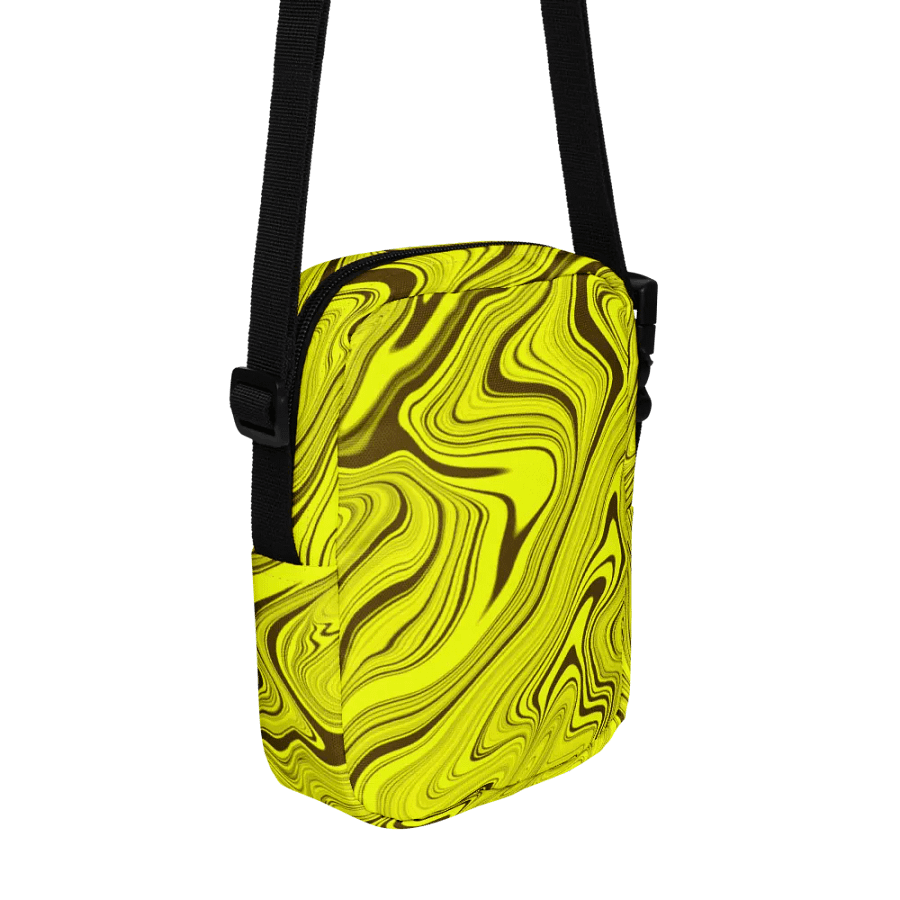 Utility Crossbody Bag - Yellow Liquid Swirls product image (4)