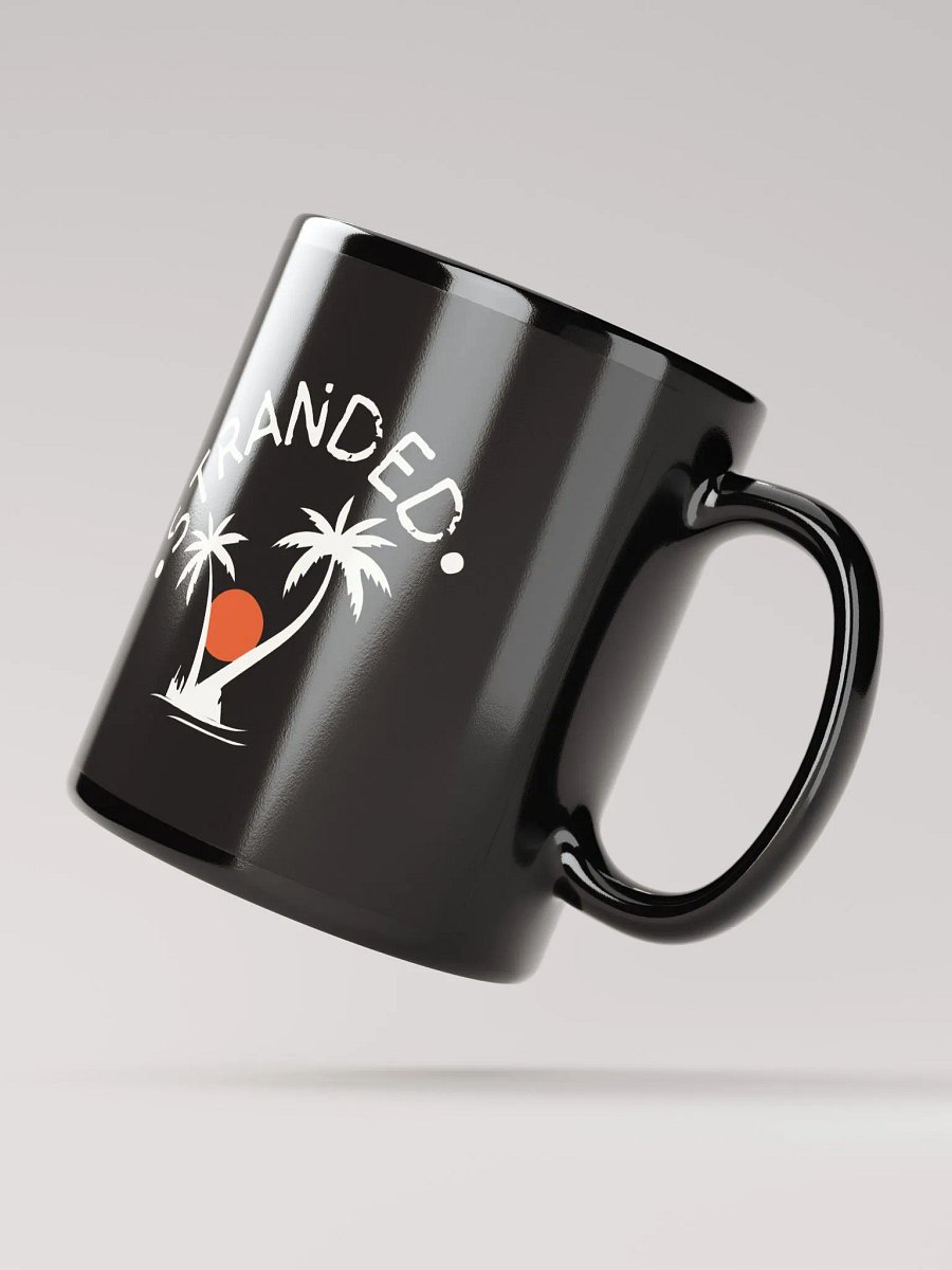 "Stranded" Palms Coffee Mug, Black product image (4)