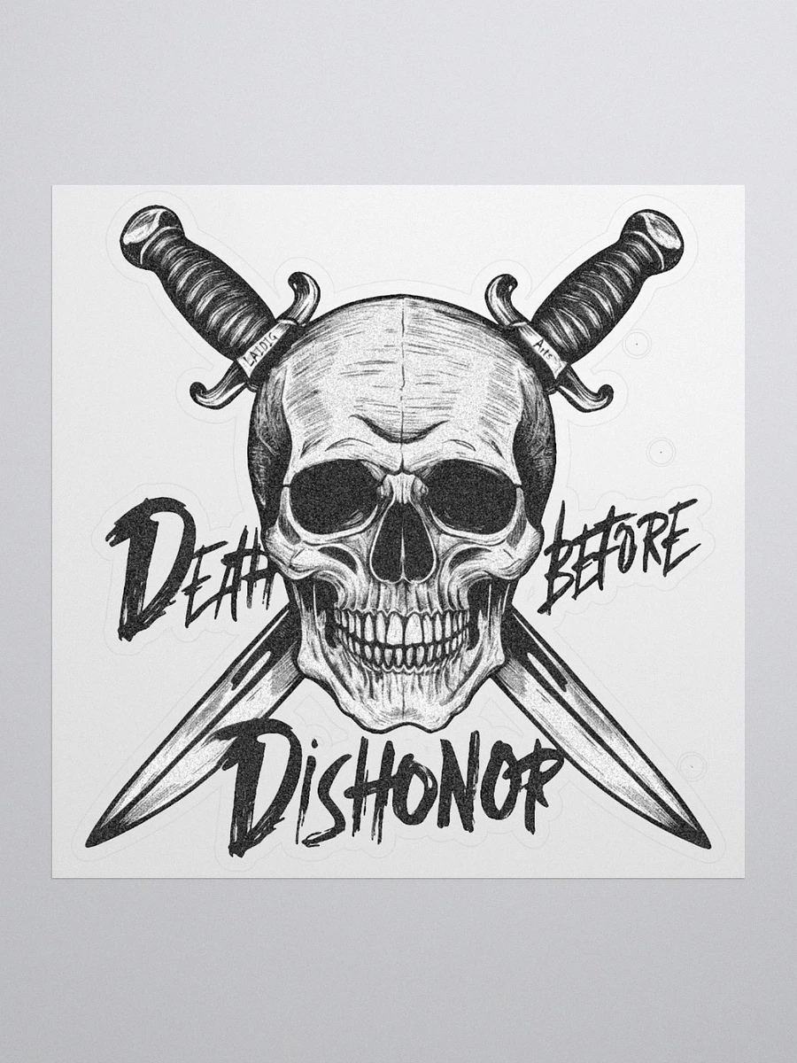 Death Before Dishonor Skull And Blades Sticker product image (3)