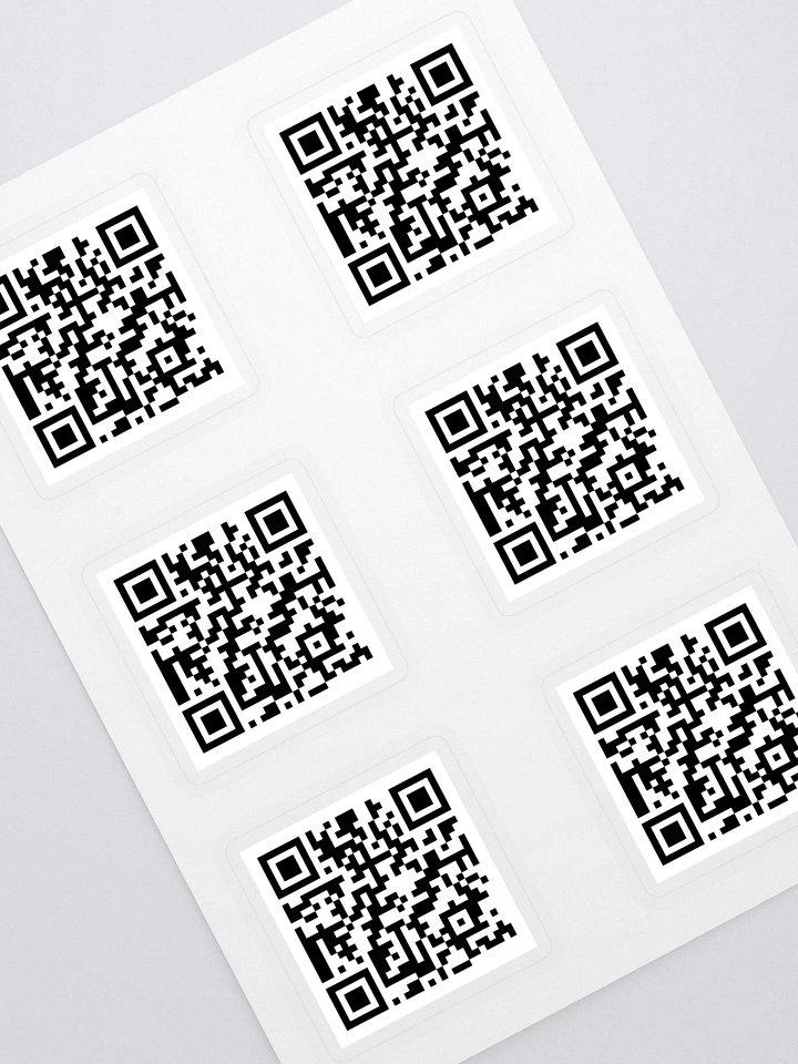 CouchPATato Linktree QR Code Sticker Sheet product image (1)