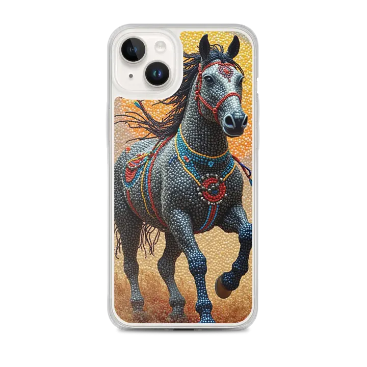 Faux Beaded Horse Mosaic iPhone® Case product image (1)