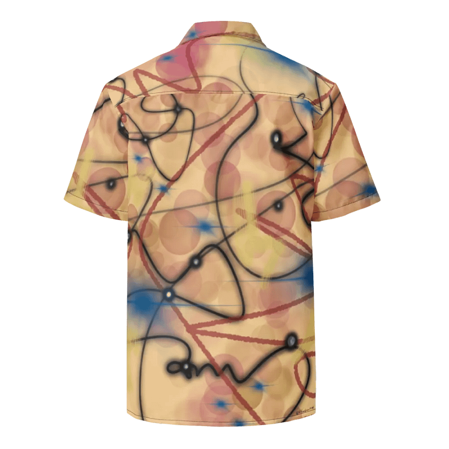 ScribbleWear #3 Unisex Hawaiian Style Shirt /Gold product image (2)