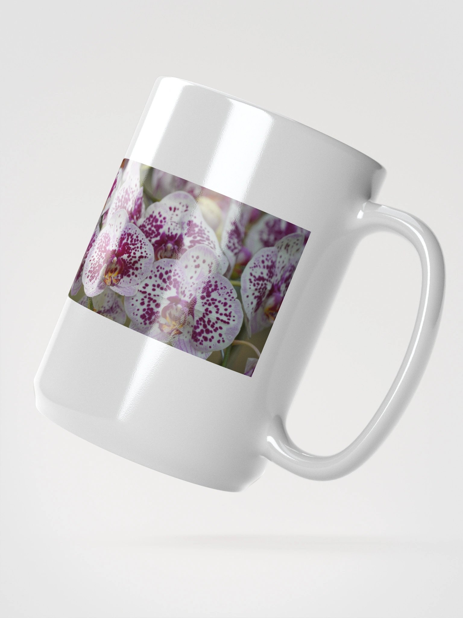 Orchid Splendor White Glossy Mug product image (3)