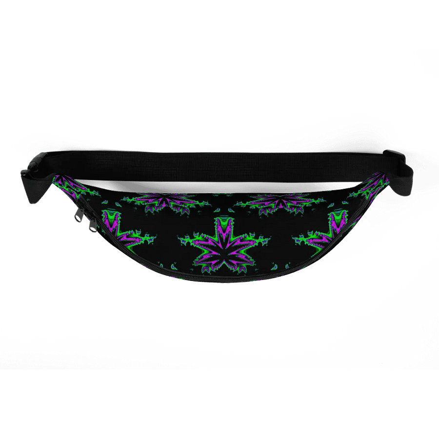Weed 420 Fanny Pack, Cannabis Twisted Budz Bag, Pot Leaf Pattern Stoner Art Accessory product image (5)
