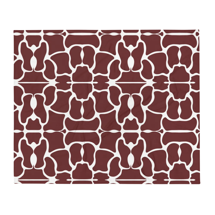 Brown Brick Mosaic Throw Blanket product image (2)