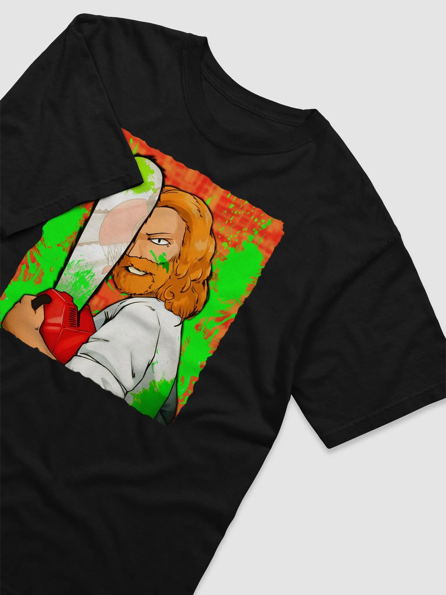 chainsaw art tee product image (3)
