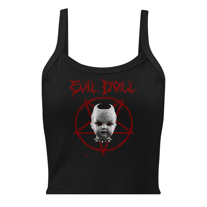 EVIL DOLL WOMEN'S MICRO-RIB TANK TOP product image (1)
