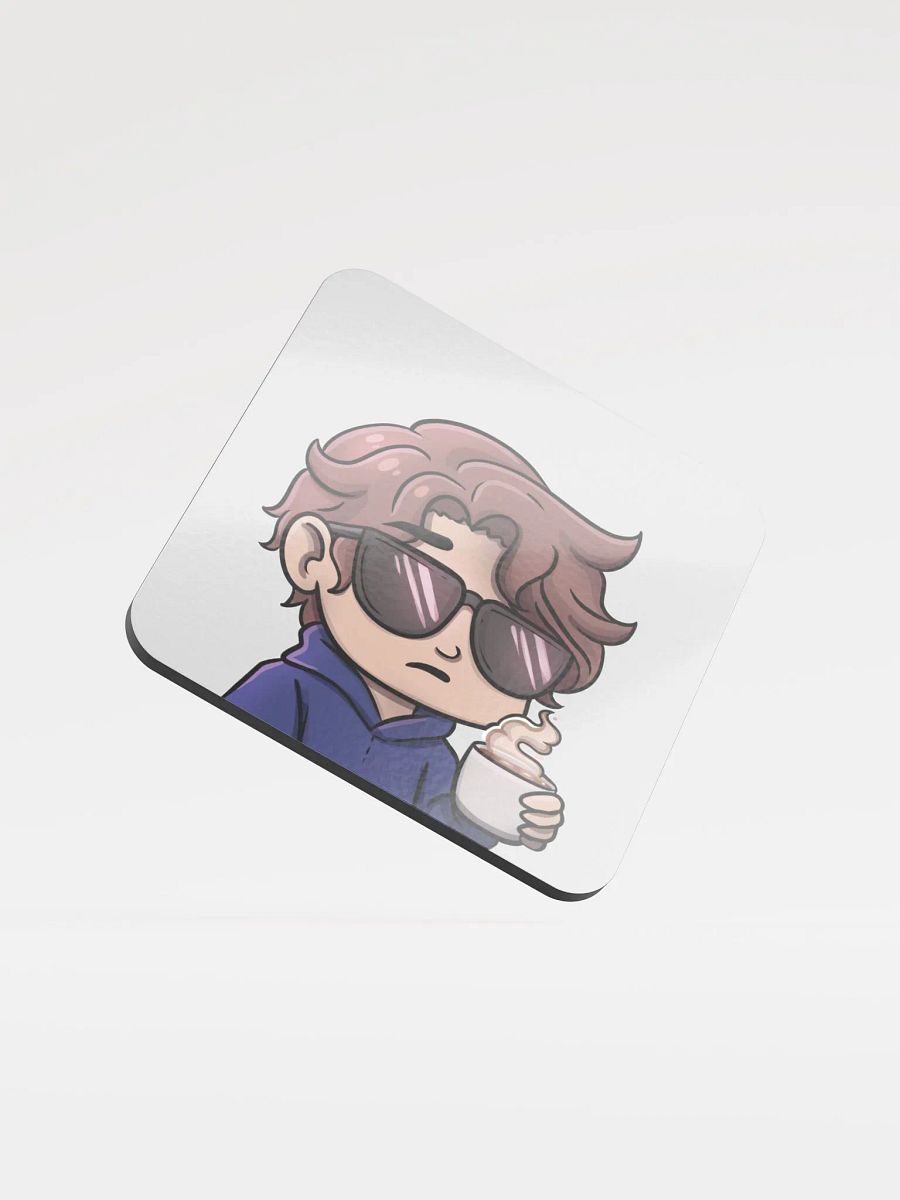 Chibi Wes Morrow Corked Glass Coaster product image (1)