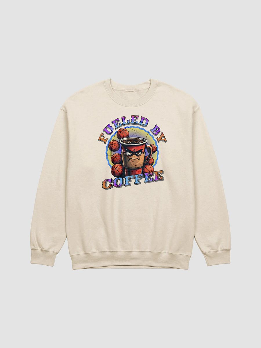 Fueled By Coffee Basketball Crewneck Sweatshirt product image (15)