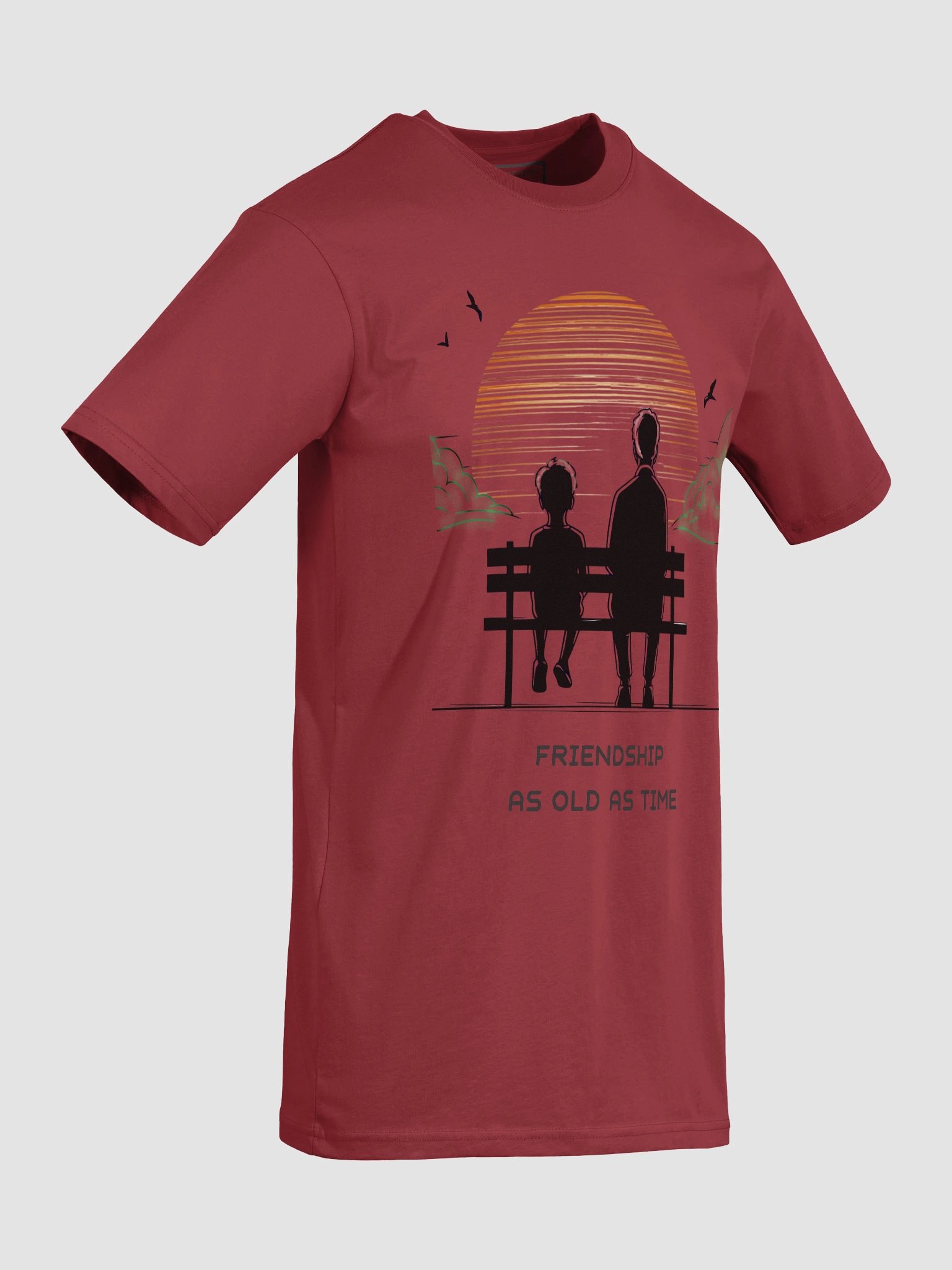 Golden Friendship Silhouette Tee - Heavyweight Tee product image (8)