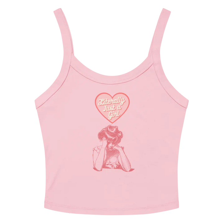 Literally Just a Girl Tank (Pink Print) product image (2)