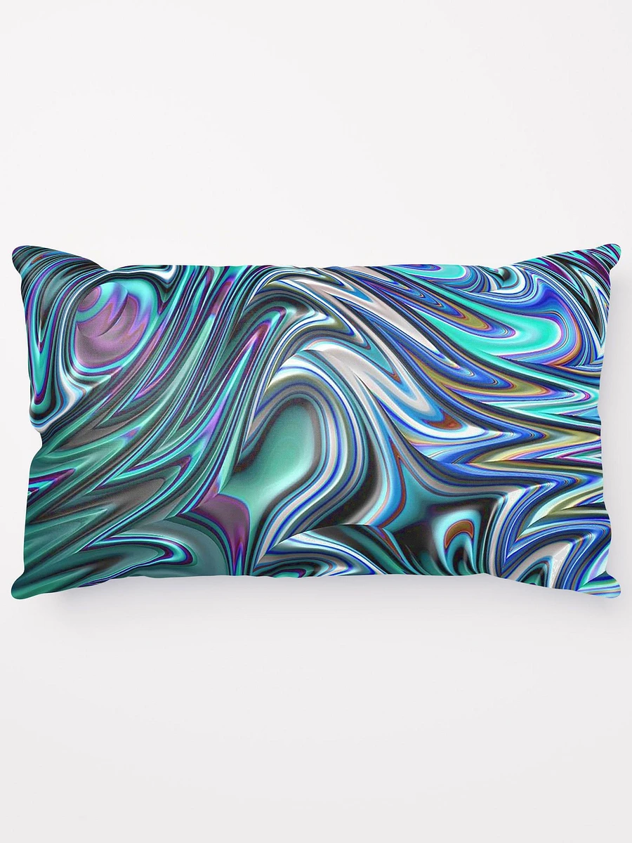 Blue Swirl Fractal Throw Pillow product image (14)