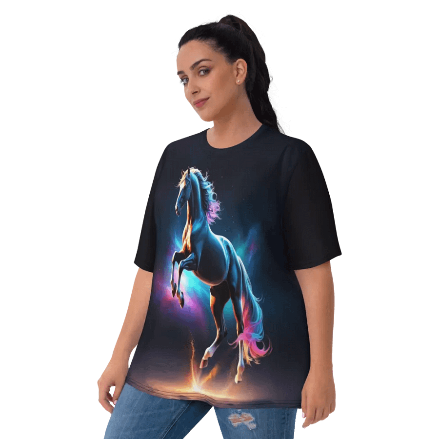Colorful Horse All Over Print T-shirt product image (10)